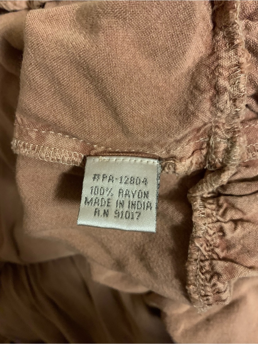 Solitaire Dusty Pink Embroidered Pin Tuck Boho Tiered Peasant Dress L - Picture 9 of 9